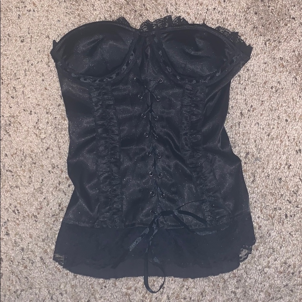 Stretchy black corset